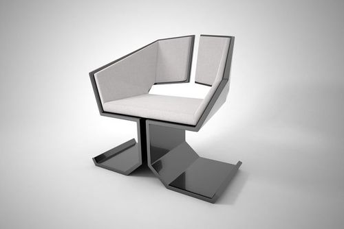 Desain kursi santai dengan konsep simpel